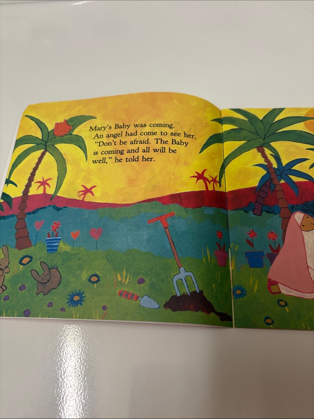 4/$20 Scholastic Mary's Baby Picture Book - Blue & Orange Cover - Picture 3 of 4
